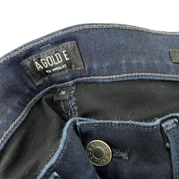 Agolde Colette Skinny Ankle Jeans Women’s Size 26 Dark Blue Indigo Mid Rise - Picture 10 of 14